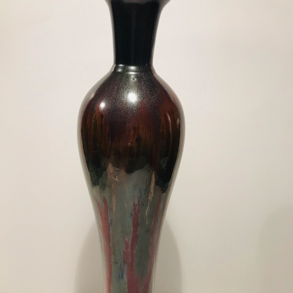 Vintage Chinese Red Glazed Art Vase 18” Tall - Picture 5 of 15